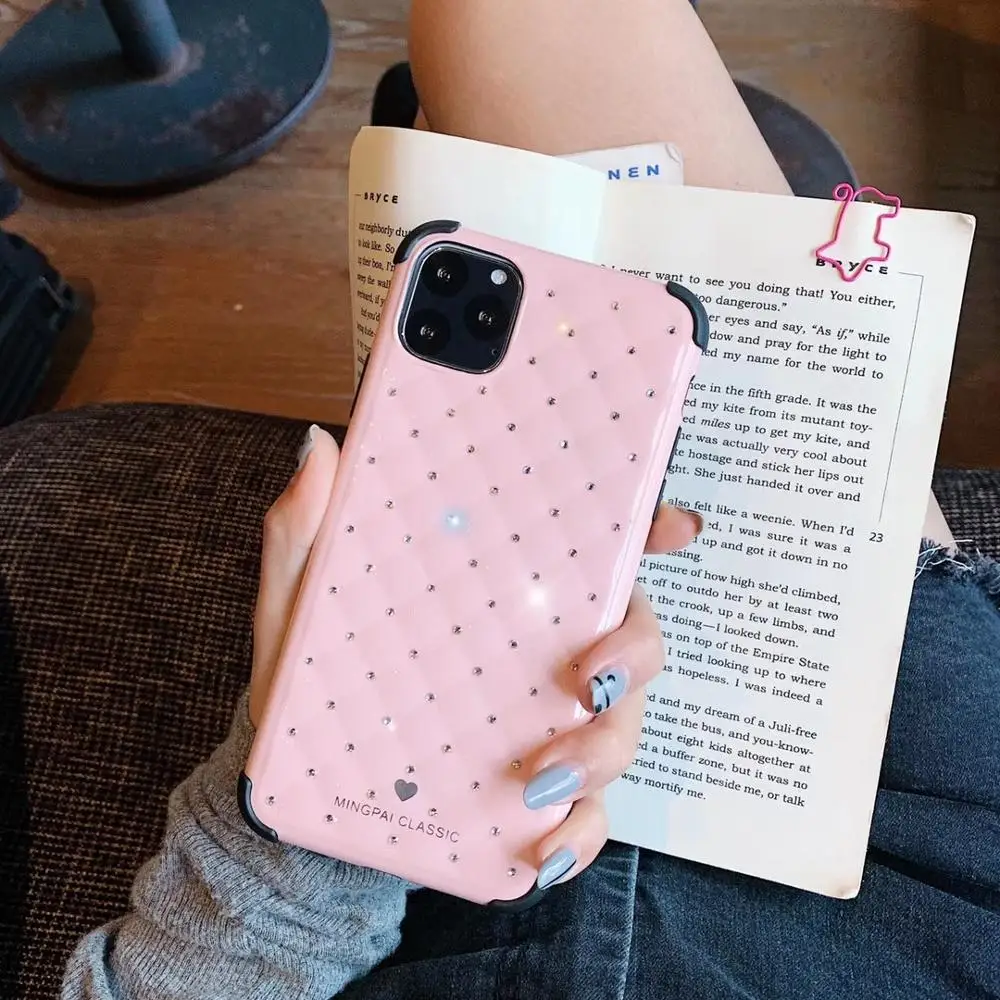 Luxury Candy Color Diamond Phone Case for iPhone 11 11pro max 6s 7 8 plus x xs xr xsmax Shockproof Shell Cover Coque |