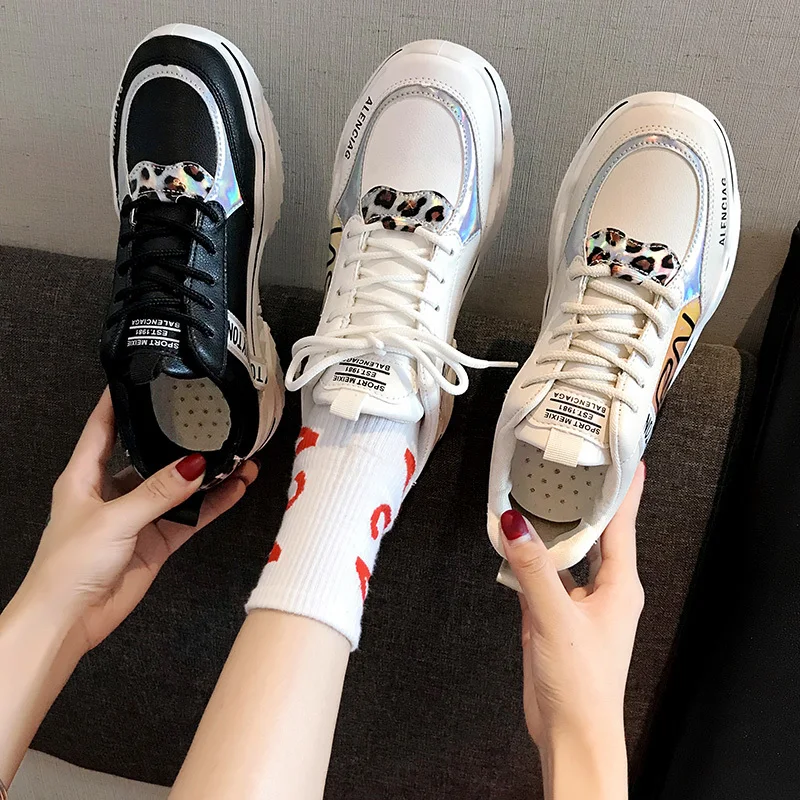 2020 Новая модная обувь с подошвой из вулканизированной резины женская