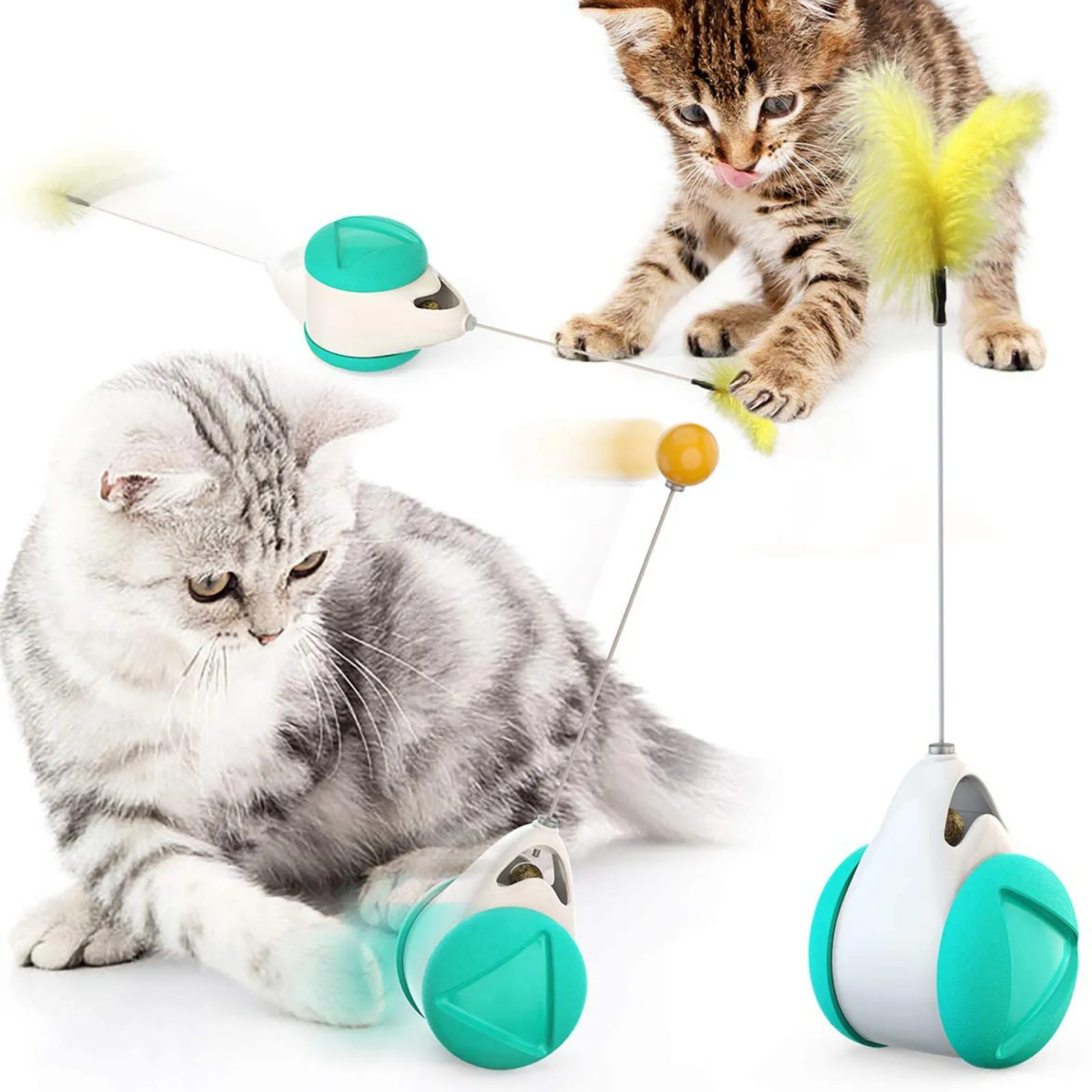 Стакан сбалансированных колеса забавная игрушка для кошек автоматический