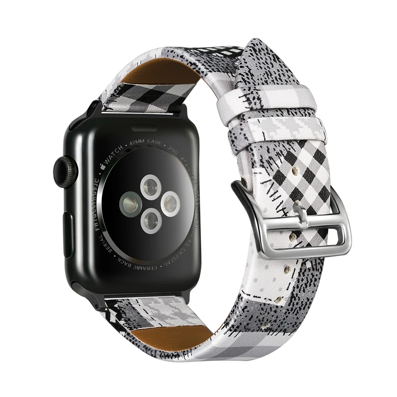 Кожаный ремешок для apple watch band 42 мм 38 44 40 iwatch series 5/4/3/2/1 аксессуары часов|Ремешки