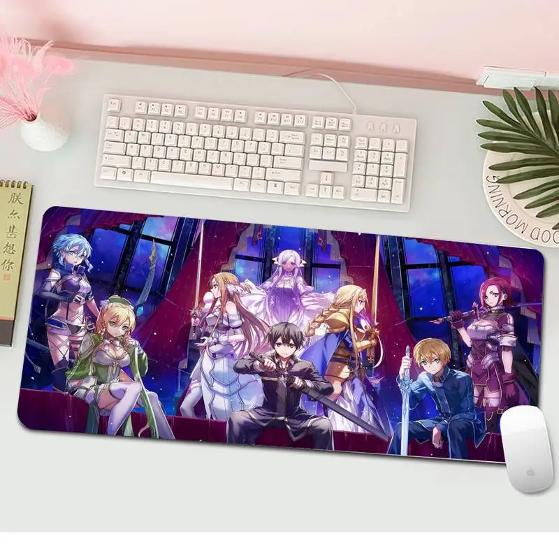 

Sword Art Online Sao Laptop Gaming Mice Mousepad Gaming Mousepad XL Large Gamer Keyboard PC Desk Mat Computer Tablet Mouse Pad