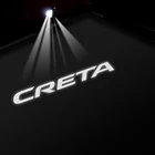 Беспроводной лазерный проектор для Hyundai Creta Tucson светодиодный светодиодная наклейка на дверь автомобиля, 2 шт.