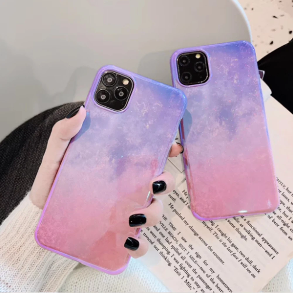Противоударный чехол для телефона iPhone 11 Pro Max XR XS 7 8 Plus X Мягкая задняя крышка