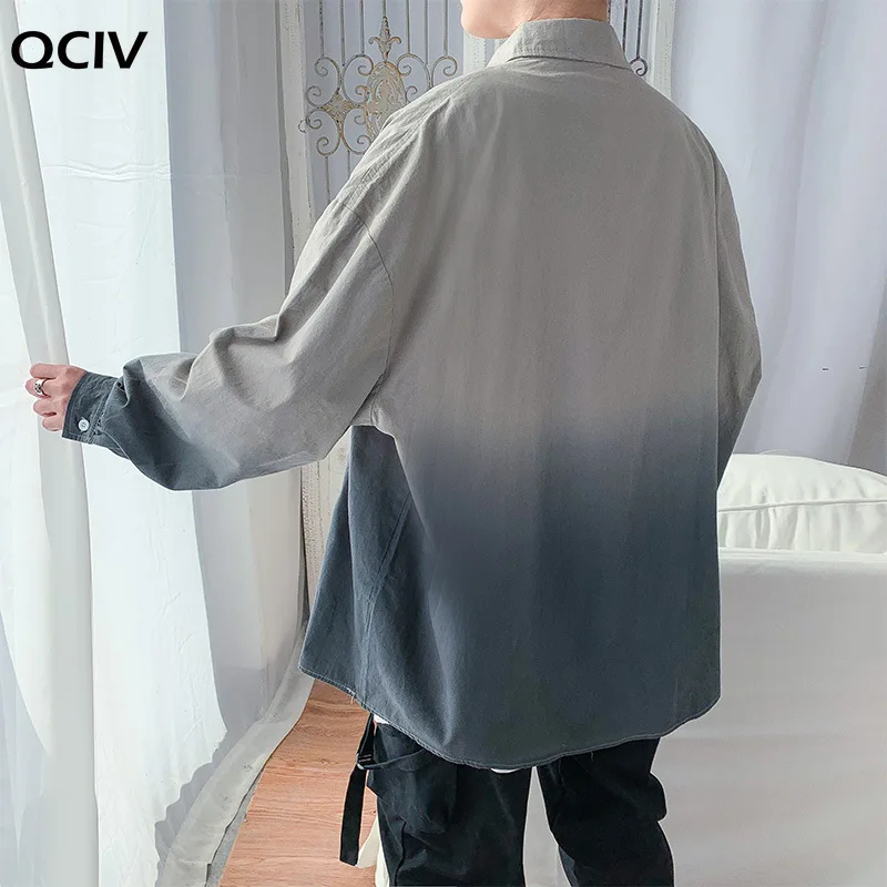 

Streetwear Harajuku Blouse Couple Shirt Women Men Clothing Long Shirts Spring Autumn Turn-Down Collar Casual Top