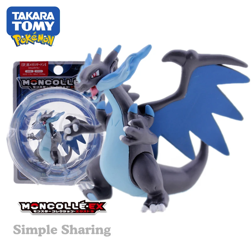 Takara tomy tomica moncolle ex esp 08, фигурки Покемон, Детские литые игрушки, детские куклы из смолы, забавная Волшебная детская безделушка mega charizard