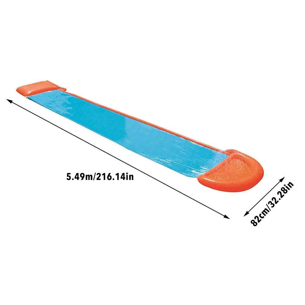 

Children Adult Water Slide Garden Racing Single Water Slide Spray Inflatable Water Slide Spray Summer Toy For Outdoors Supplies