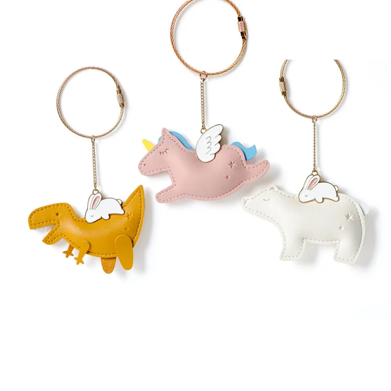 

Unicorn Keychain Girl Women Kawaii Key Chain Cute Pig Shape Key Ring Holder Gift For Bag Purse Charm Pendant Jewelry Accessories
