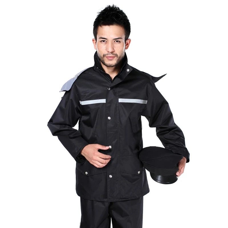 Мотоциклетный непромокаемый плащ комплект дождевых штанов большой размер для