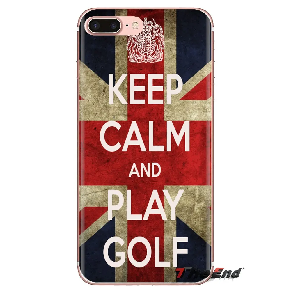 For Huawei Nova 2 3 2i 3i Y6 Y7 Y9 Prime Pro GR3 GR5 2017 2018 2019 Y5II Y6II Transparent TPU Housing Keep Calm And Play Golf UK |