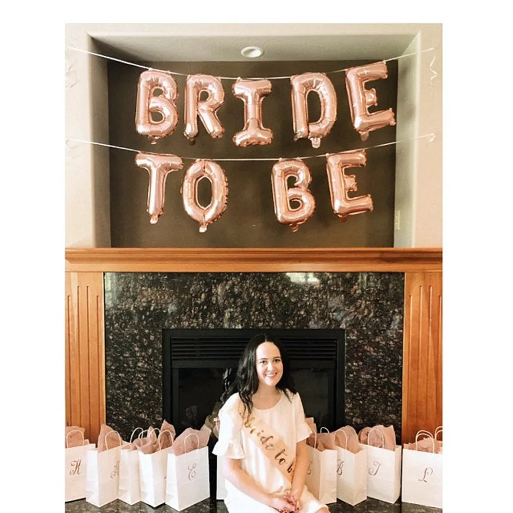 С надписью &quotBride To Be&quot Шар из розового золота вечерние декор в виде короны мисс