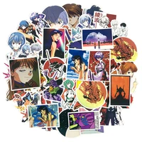 50pcs japanese classic anime evangelion sticker for motorcycle refrigerator computer toy trunk skateboard guitar game machine