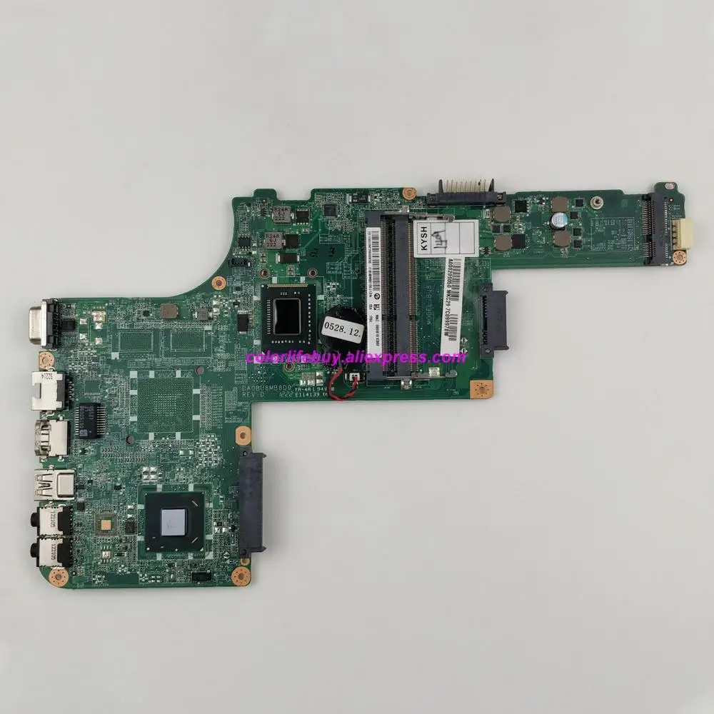 Оригинальная материнская плата A000209050 DA0BU8MB8D0 w i3-2377M CPU для ноутбука Toshiba Satellite L830 L835