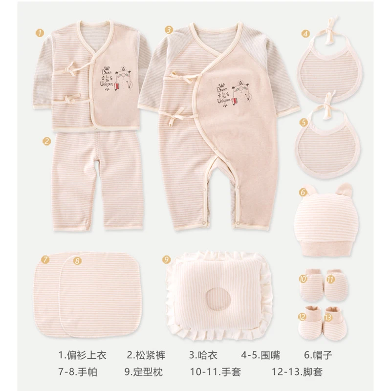 Baby Infant Clothes Suit Cotton Newborn Clothing set Girls Boys Shirt Pants Pillows sets | Детская одежда и обувь