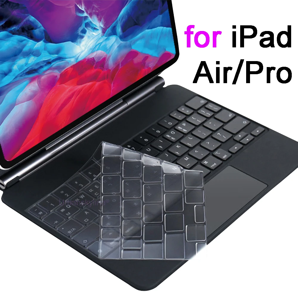 Чехол с клавиатурой для iPad Pro 12 9 11 Magic 10 5 Air 4 3 7 8 2020 умный чехол книжка черная