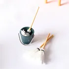 1 шт. 1:12 миниатюрный кукольный домик, Швабра для кухни и сада, ведро, классическая мебель для ролевых игр, милые игрушки, креативные подарки