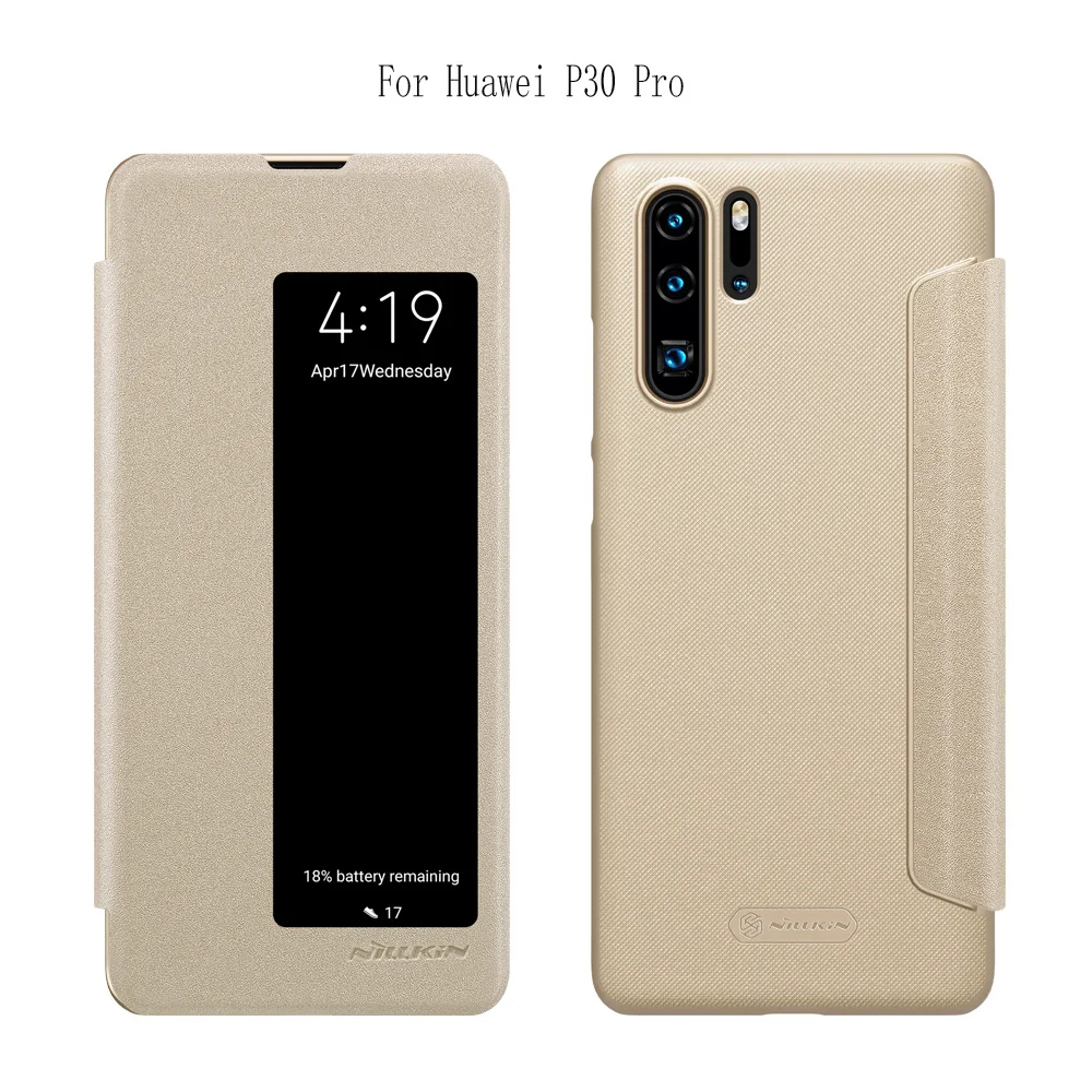 Для huawei P20 P20 Lite P30 Pro p30 Lite P30 чехол NILLKIN Sparkle Series пластиковый PU роскошный Флип кожаный чехол