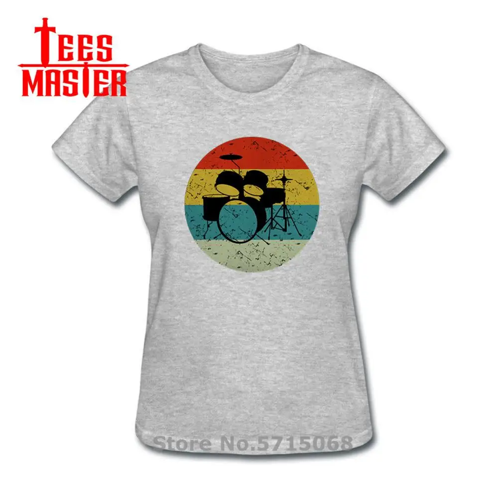 Барабан Забавный чехол для телефона в стиле ретро винтажном футболка женщин