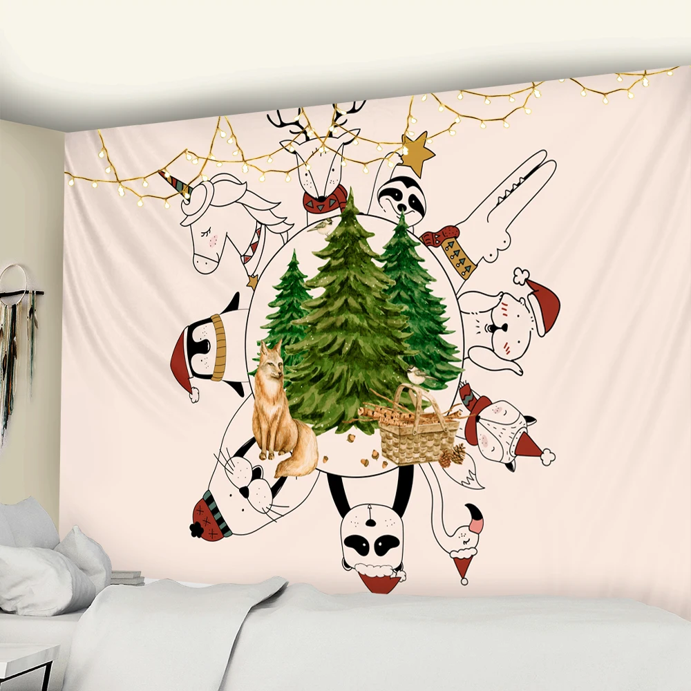 Рождественский гобелен креативный дизайн Рождественская елка одеяло для йоги