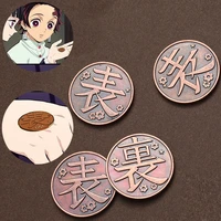 anime demon slayer coin cosplay tsuyuri kanawo kochou shinobu alloy metal tokens fans collection props