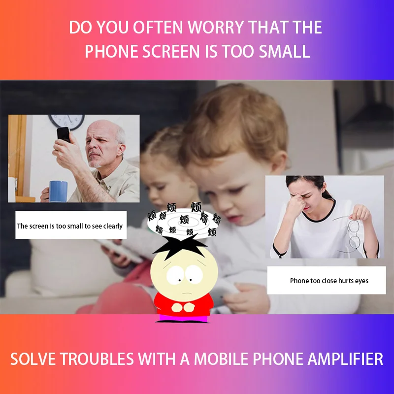 Новый увеличитель для экрана телефона Встроенный модуль Bluetooth Динамик Фильмы 10