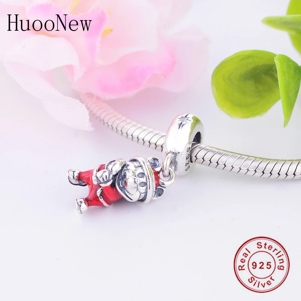 Подарок Санта Клаус мультфильм кулон подходит оригинальный Пан Амулеты Браслет