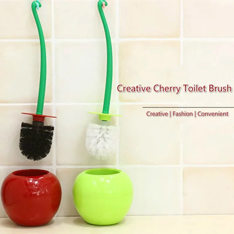 

New Xinqite Daily Necessities Toilet Cleaning Brush Creative Plastic Cherry Toilet Brush Set Spot Toilet Tools Supplies