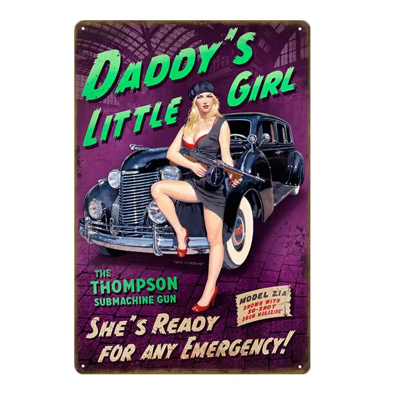 Lucky Pin Up Girl оловянные знаки сексуальная леди металлическая доска Настенный декор для бара паба клуба дома комнаты плакат ретро металлическая картина YA032 - Цвет: YD1154A