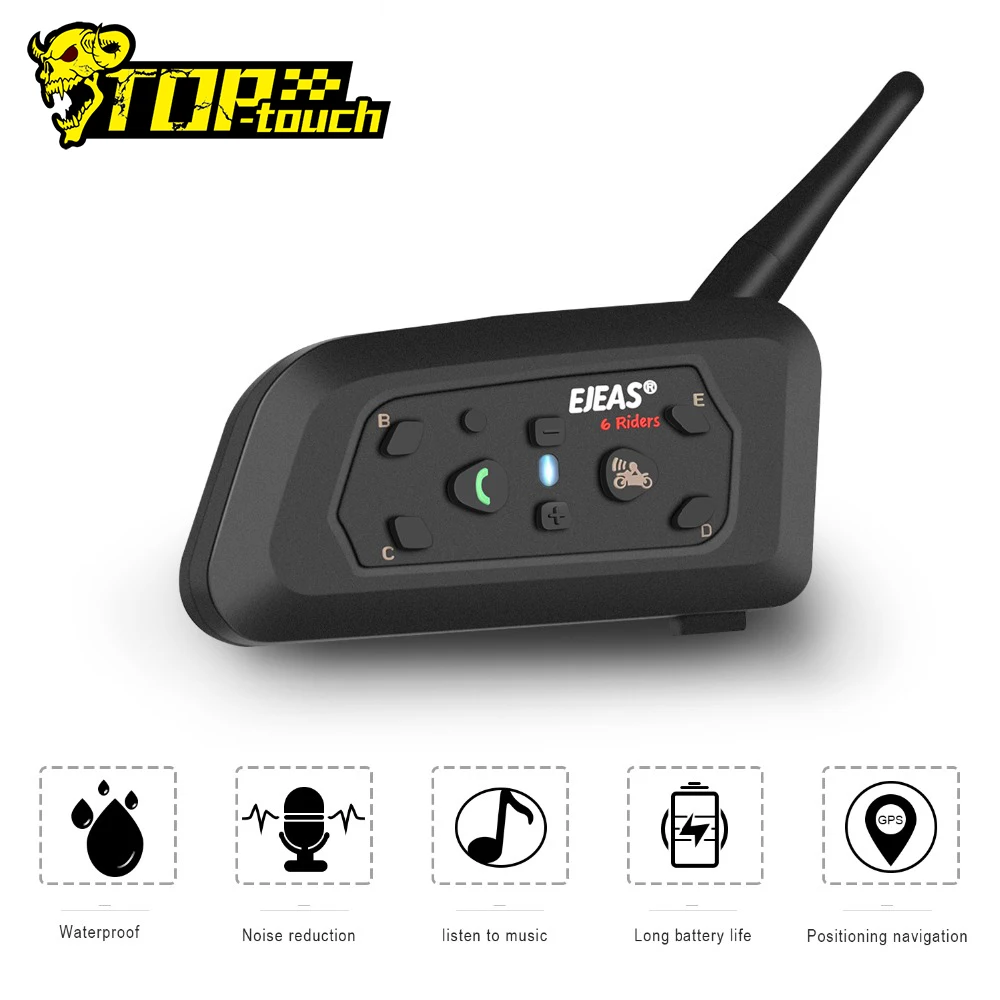 EJEAS мотоциклетная гарнитура для шлема bluetooth мотоциклетный шлем динамик