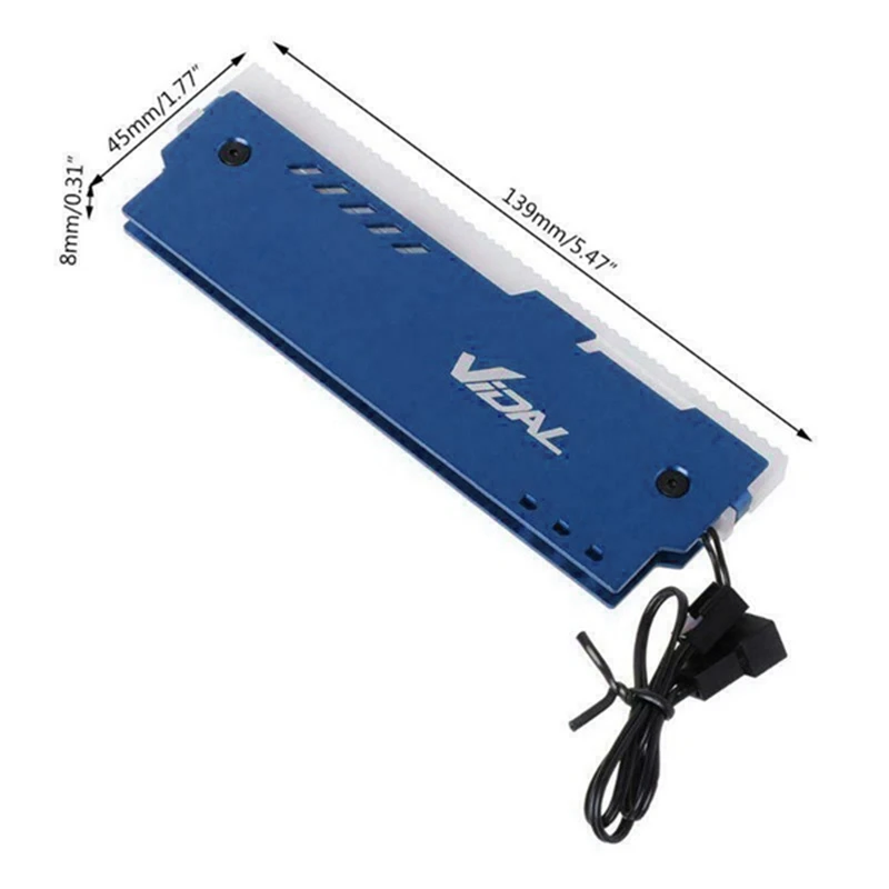 2 шт. Desktop Memory Оперативная память RGB теплоотводящий кулер оболочки Алюминий