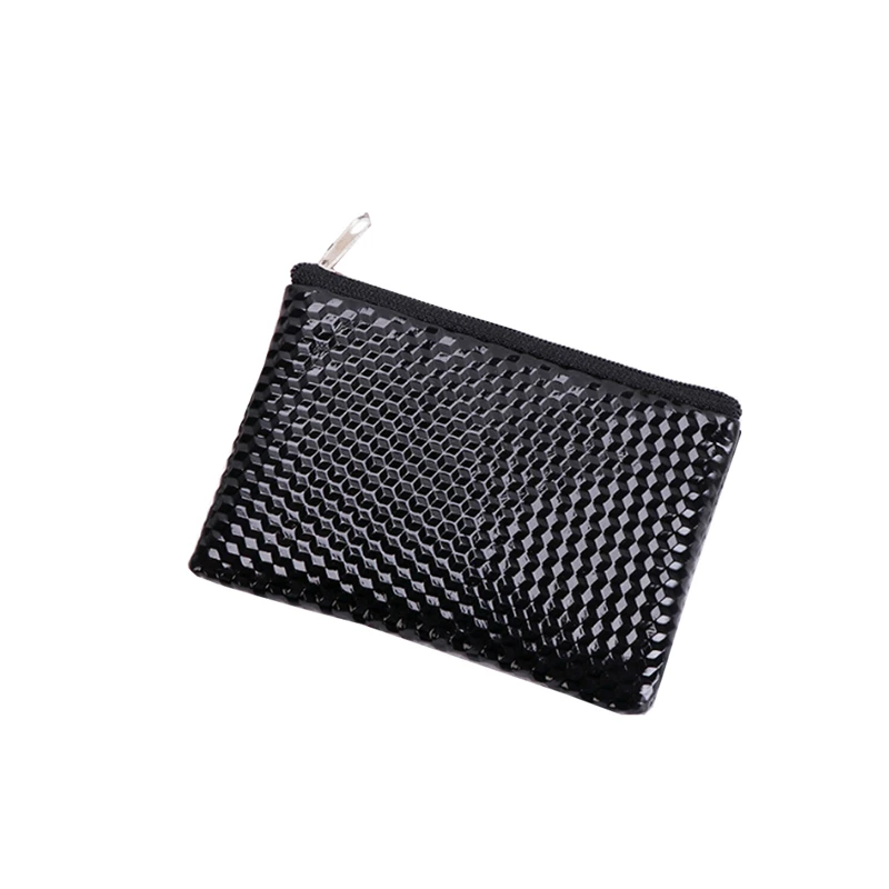 1 Piece Solid Color Simple Fashion Generous Portable Coin Purse Woven Zipper Small Wallet Key Bag Storage | Багаж и сумки