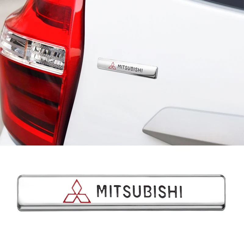 

Car Styling Car Door Front Bumper Metal Sticker For Mitsubishi Lancer EX 10 Lancer X Outlander ASX Colt Pajero Sport Accessories