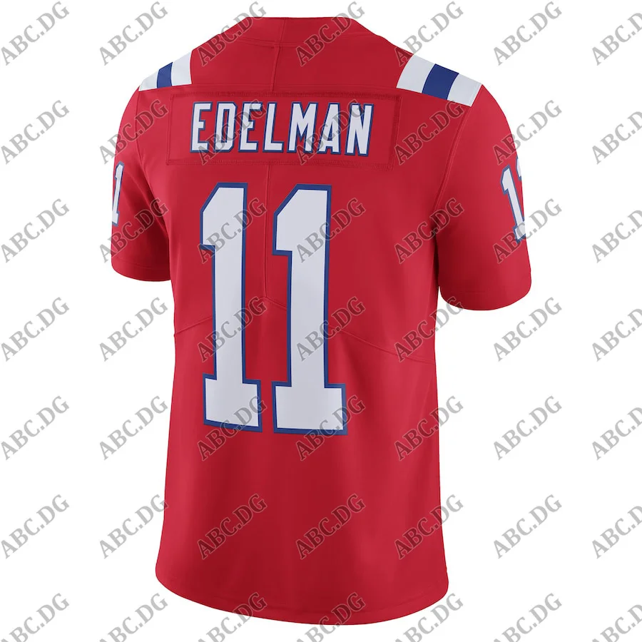 

Customized Stitch American Football Jersey Men Women Kid Youth New England Julian Edelman Red Alternate Vapor Limited Jersey