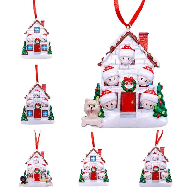 

Quarantine Ornament Resin Christmas Decoration 2021 Xmas Tree Hanging Pendants Xmas Decoration For Home Party 2022 New Year