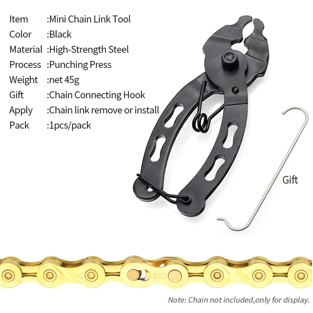 

Mini Bike Chain Quick Link Tool with Hook up MTB Road Cycling Chain Clamp Multi Link Plier Magic Buckle Bicycle Tool Kit