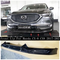 for mazda cx 8 cx8 2017 2018 2019 2020 2021new high quality abs black abs carbon fiber bumper front lip splitter diffuser lip