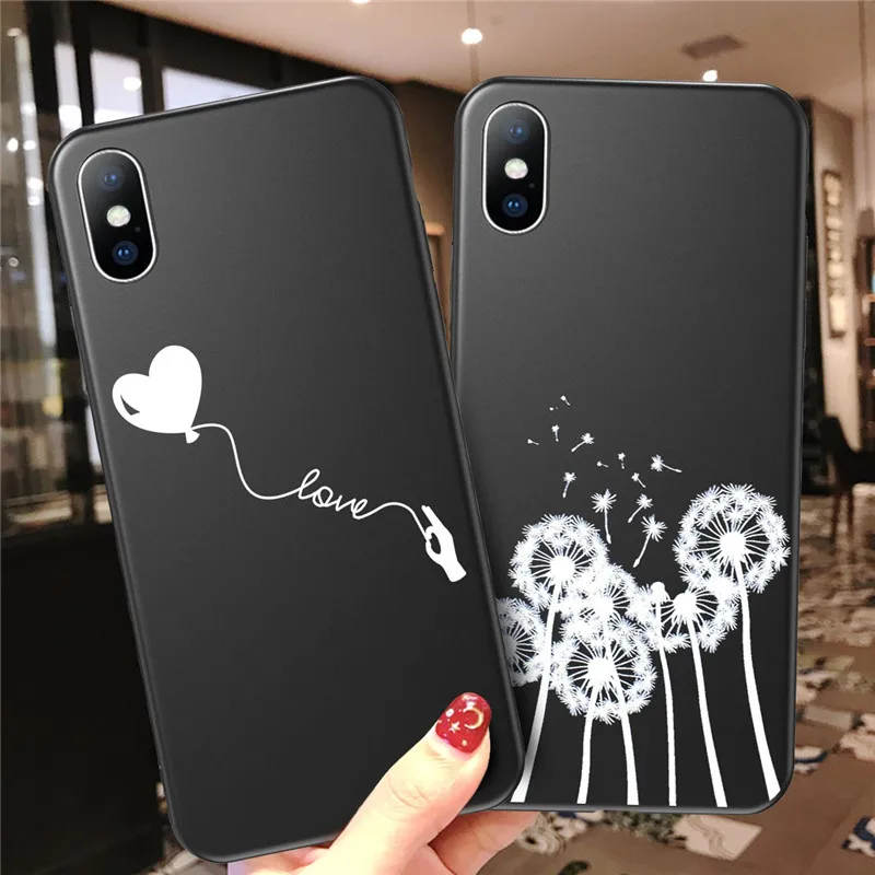 USLION пара силиконовых чехлов для iPhone 7 6 6s 8 Plus любовь сердце блеск звезды чехол