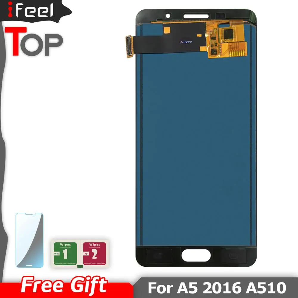 ЖК дисплей для Samsung Galaxy A5 2016 A510 A510F A510M A510FD AMOLED сенсорный экран дигитайзер в сборе