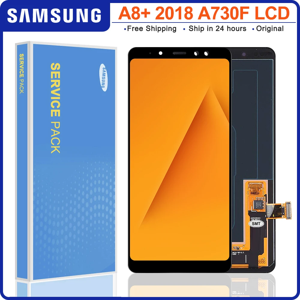 Оригинальный ЖК-дисплей A730 для Samsung Galaxy A8 Plus 2018 сенсорный экран дигитайзер