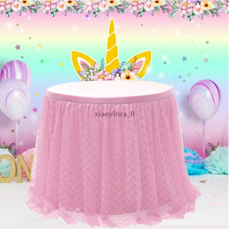 Wedding Tulle Tutu Table Skirt Party Birthday Festive Baby Shower Decor | Дом и сад