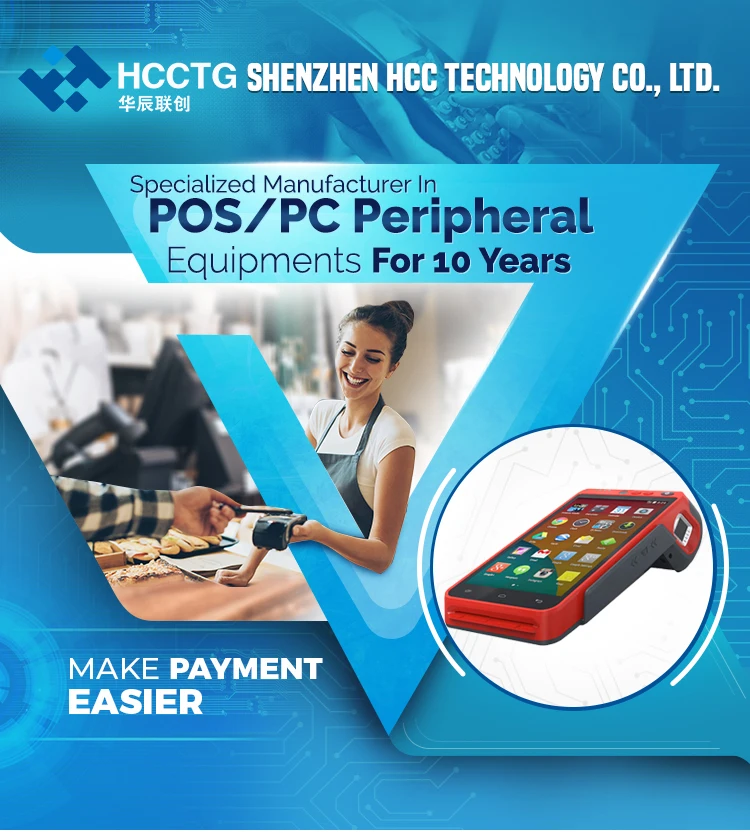 Buy 4G Android 7.0 Mobile Payment POS Terminal with Thermal Printer Z100C on