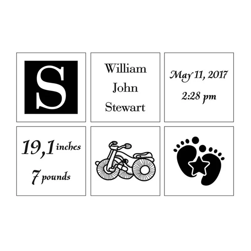 Деревянный новый детский блок памяти изготовленный на заказ гравированный