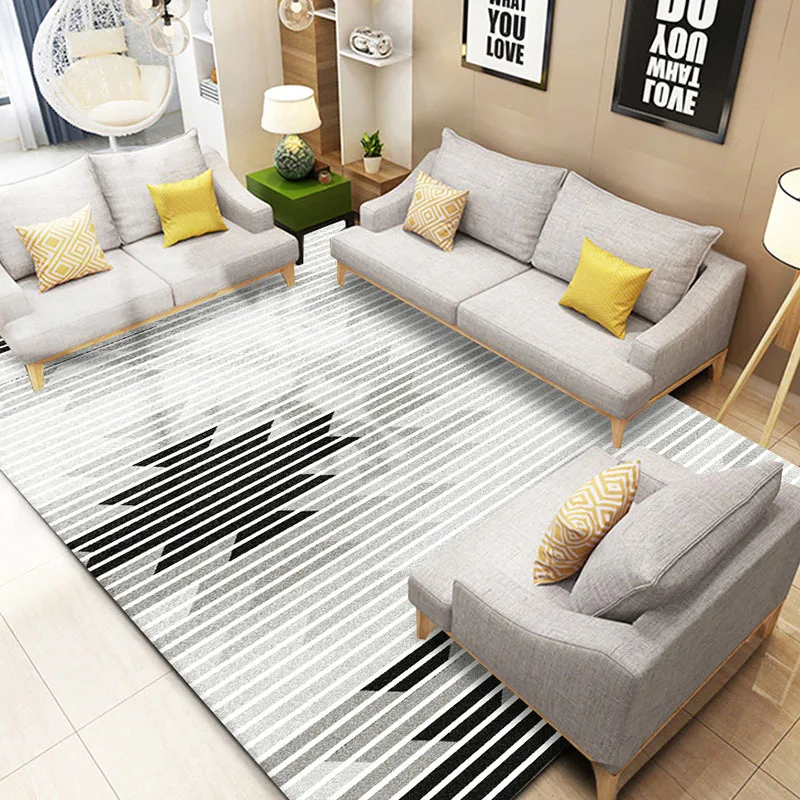 

Crystal Velvet Carpet Floor Mats Bedroom Living Room Sofa Rug Nordic Style 3D Floor High Quality Mat Carpets for Living Room