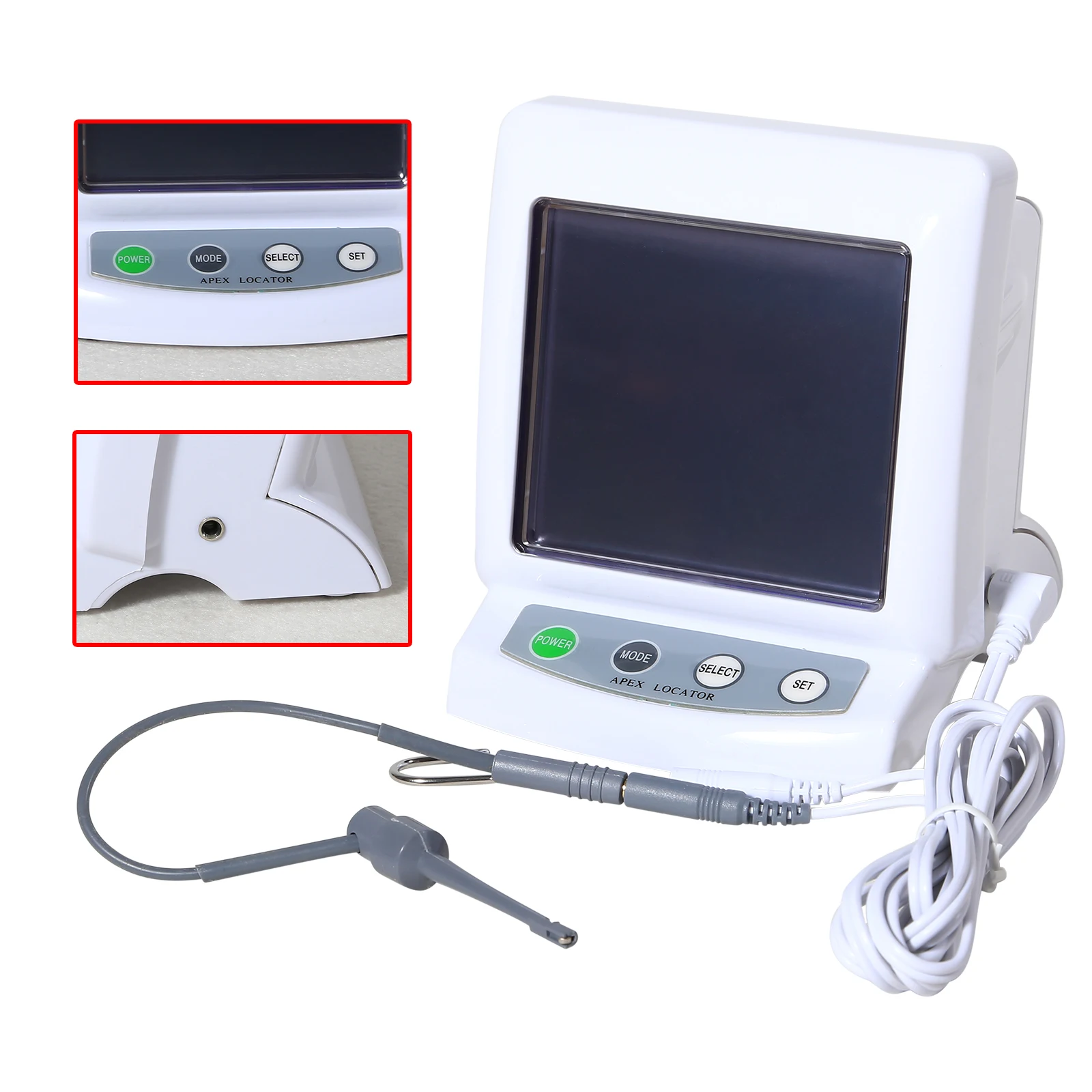 

Dental Instrument J2 Apex locator Accessory Root Canal Finder Endo Endodontic Probe Cord Meter LCD Screen CE