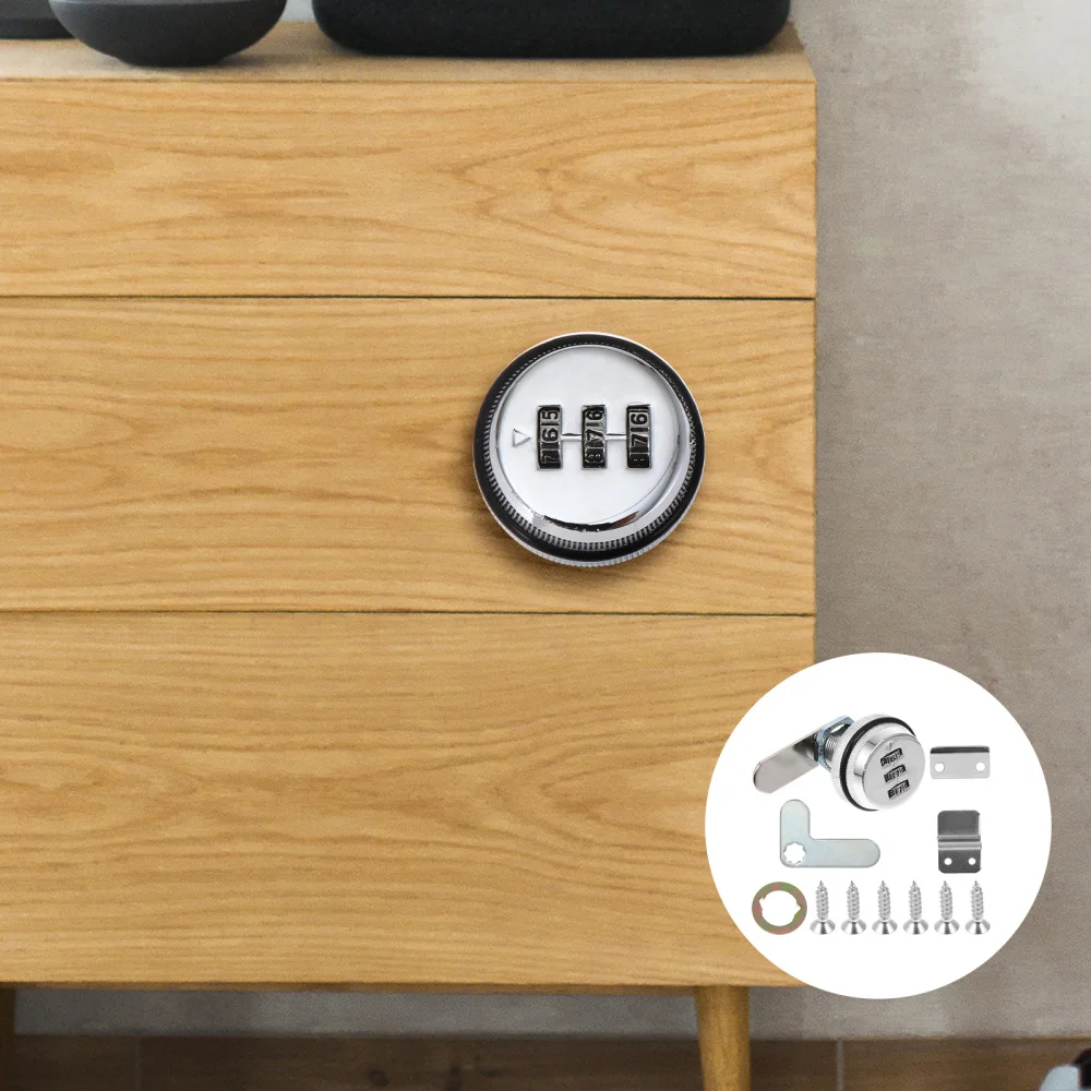 

1 Set Password Lock Code Lock Lock Door Lock for Double-Door Cabinets