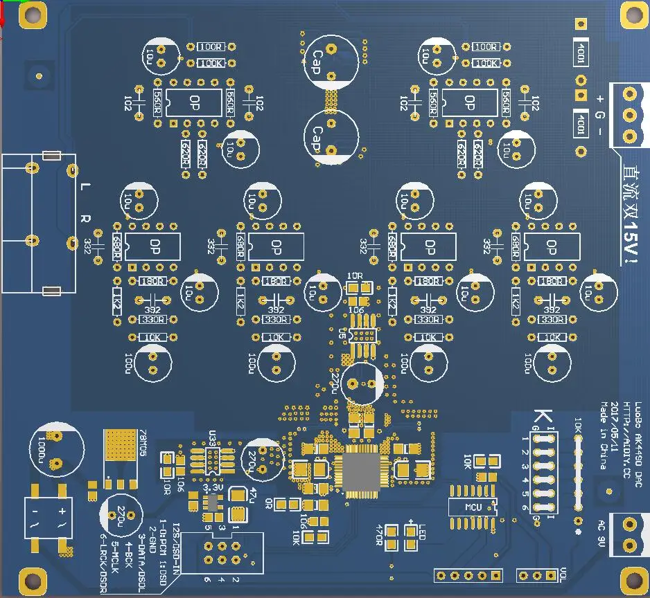 ЦАП декодер AK4490EQ официальная стандартная схема вход I2S/DSD|Соединители| |