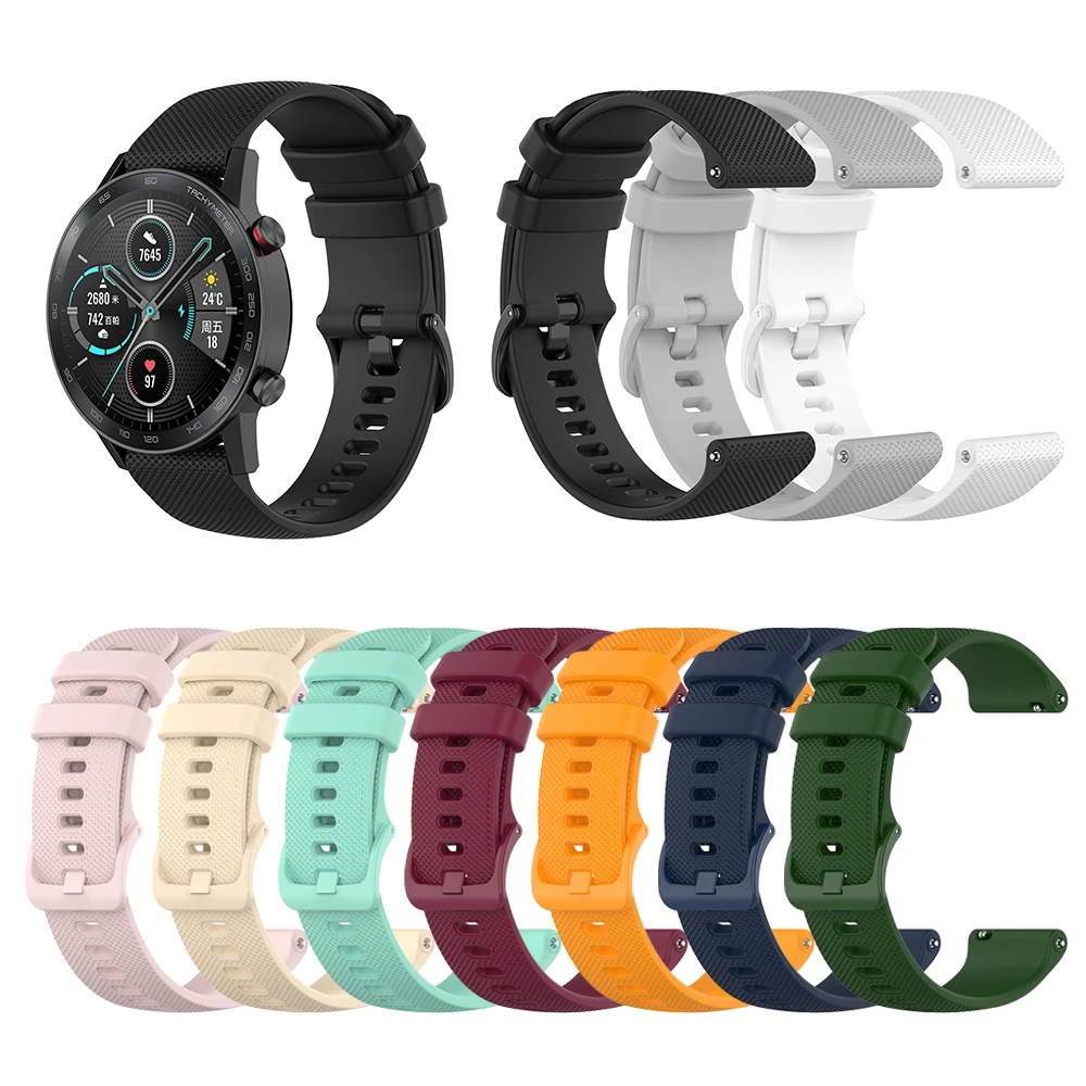 

Silicone Watch Band For HONOR MagicWatch 2 46mm 42mm Wrist Strap Watchband for HONOR Magic Bracelet Replaceable accessories