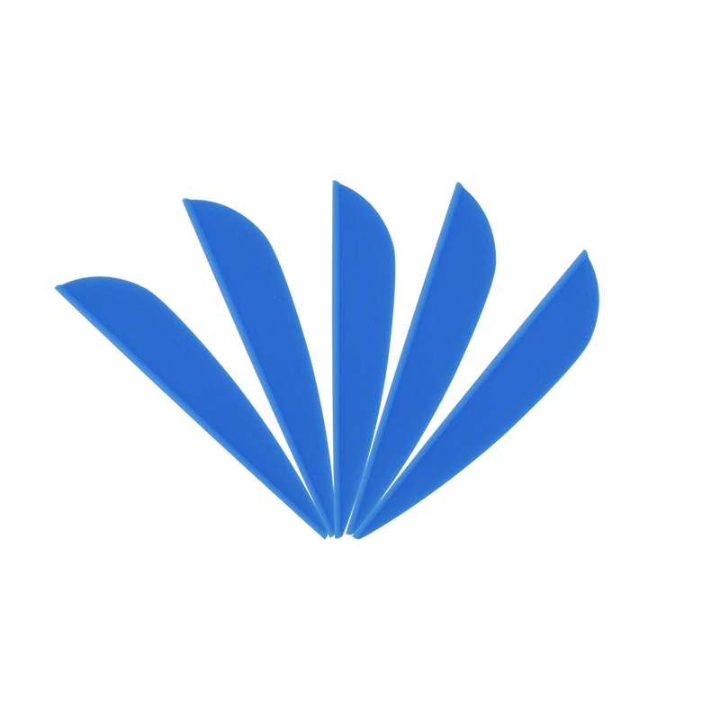 100 шт. 2 5 дюймов охотничьи стрелы перо Сделай Сам резиновая лопасть 8 цветов для