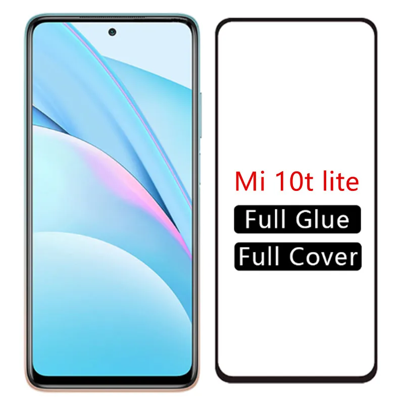 

2pcs Full Cover Protective Glass For xiaomi mi 10t lite 5g Safety Screen Protector on Mi 10t lite 5G xaomi 10 t lite Phone Glass