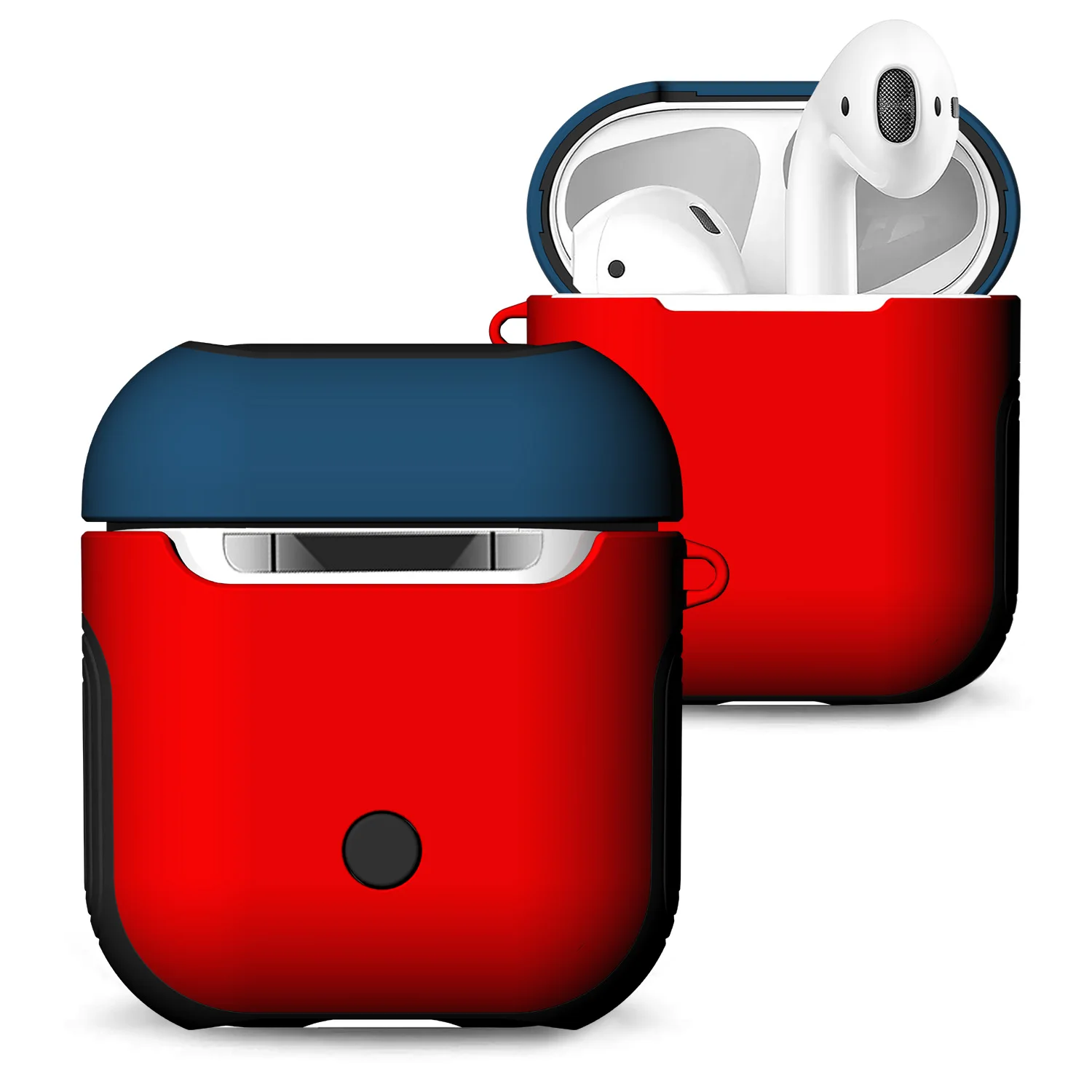 Чехол для наушников Apple Airpods 1 чехол PC + TPU двухслойный армированный защитный Air Pods