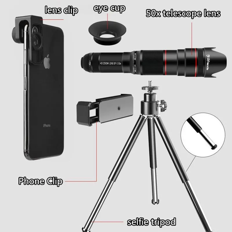 Монокулярный телескоп HD 50X для всех смартфонов | Мобильные телефоны и аксессуары